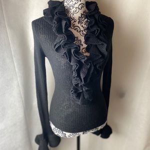 TRINA TURK Sexy ruffle sweater.